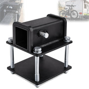 Poweka front view receiver showing square 2-inch opening and stable frame benefit