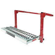 Powerbuilt front view of tire step showing full platform and frame, for easy access