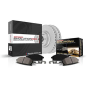 PowerStop CRK206 front packaging showing kit contents and fitment benefit