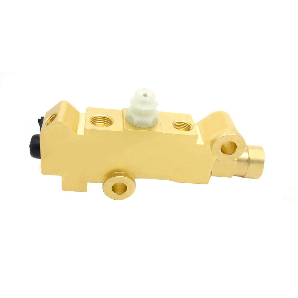 POWERWORKS PV2 front view brass valve showing durable body and reliable performance
