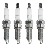 Powkos spark plug front packaging showing four-pack and part number benefits