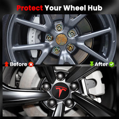 Powlamks lug nut covers and puller displayed for easy safe installation benefit