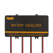 PowMr equalizer front panel showing connectors and model for clear identification and easy installation