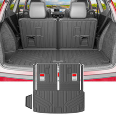 powoq front view of cargo mat showing full trunk coverage and protection