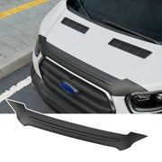 powoq front view of deflector showing exact hood fit and protection benefit