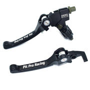 PPR PIT PRO RACING front view of aluminum lever pair showing fit and finish benefits