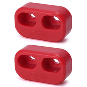 PQY front view of red door lining bushings showing fitment and easy replacement benefit