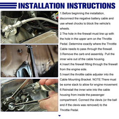PQY throttle cable installed on a go-kart pedal showing smoother actuation benefit during use