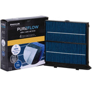Premium Guard front view of PureFlow filter showing clean frame and pleats for easy fit