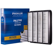 Premium Guard PA5799 front view showing clean filter for easy identification and fit