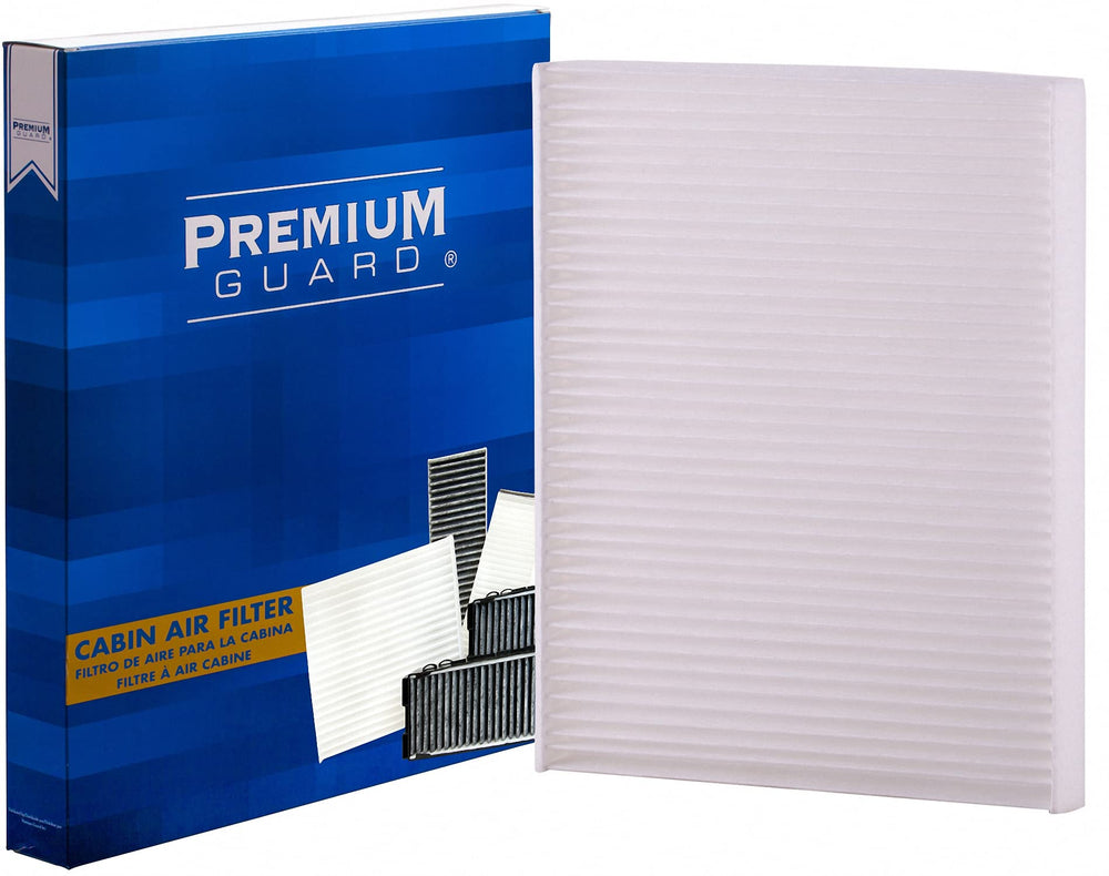 Premium Guard front packaging showing filter and part number, clear compatibility benefit