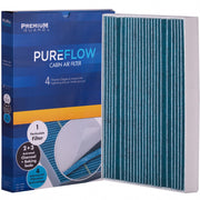 Premium Guard PUREFLOW front view showing filter ready for replacement and improved air