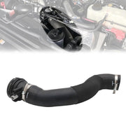Priprilod intercooler outlet tube front view showing clean factory-style fit
