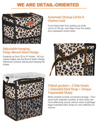 Pritent mesh pockets holding wipes and tissues for organized storage