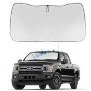 Proadsy front view of custom-fit shade showing full windshield coverage and protection