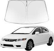 Proadsy front view showing custom-cut Civic fit and easy placement benefit