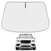 Proadsy front view of custom-fit shade showing full windshield coverage and easier heat reflection