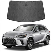Proadsy front view installed in Lexus RX showing full windshield coverage and privacy benefit