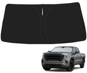 Proadsy front view on windshield showing full Sierra coverage and quick heat reduction