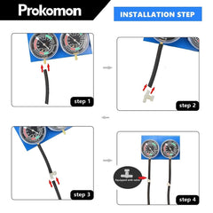 Prokomon threaded brass extensions close-up for secure carburetor fit