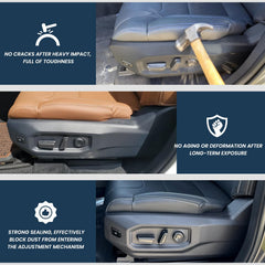 Prosentuo replacement panel installed on seat demonstrating seamless integration