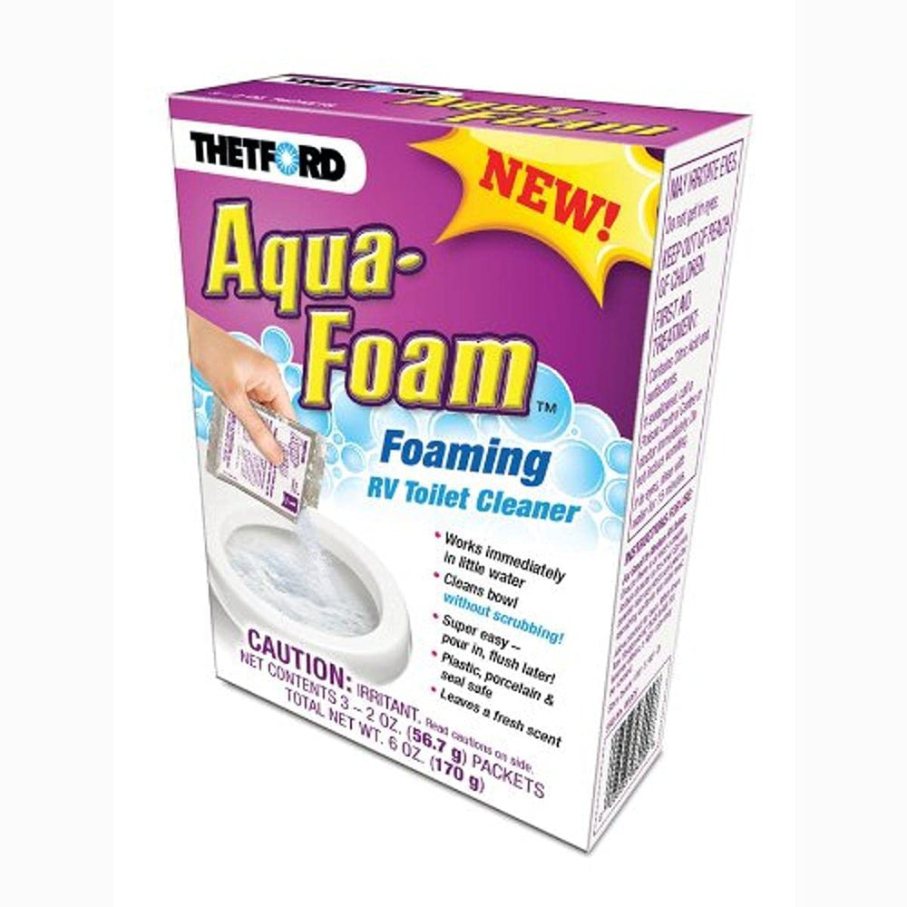 Protect All Thetford packet front view showing single-use sachet and easy-pour convenience