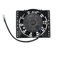 PRUNkuar fan mounted on radiator demonstrating improved coolant airflow