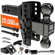 PSAUTO front view showing hitch shape and robust build for reliable towing