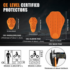 PSLER back protector reverse cushioned layer offering winter warmth
