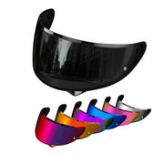PSLER deep black front view visor showing full coverage and sleek finish for improved glare control