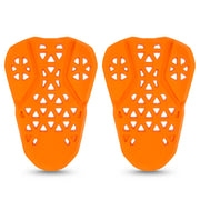 PSLER hip armor front view showing full hip coverage and secure fit benefit