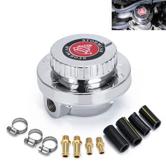 PTNHZ RACING chrome front view regulator showing fittings and polished finish benefit clarity
