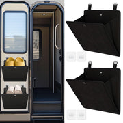 PUGPIU front view of folded RV shoe rack showing compact design and neat storage