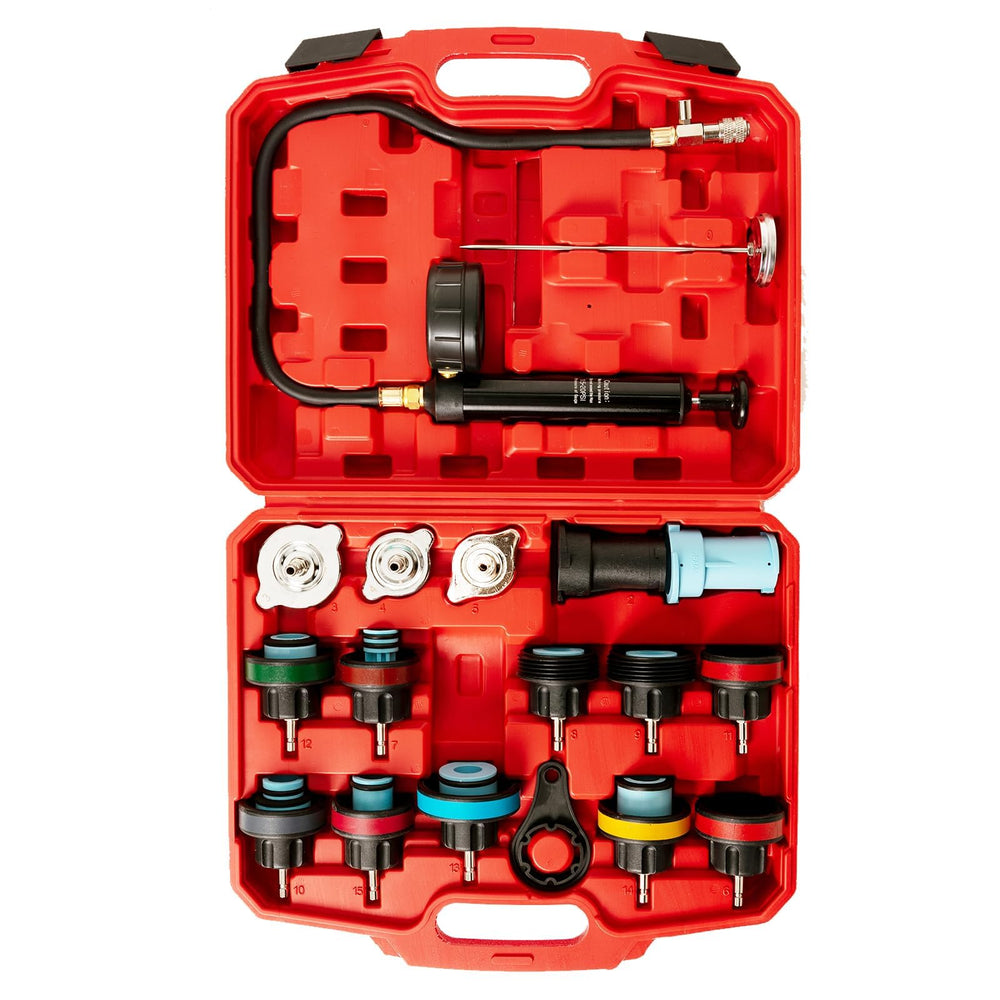 Punmew kit front view shows complete 18-piece set for fast leak detection