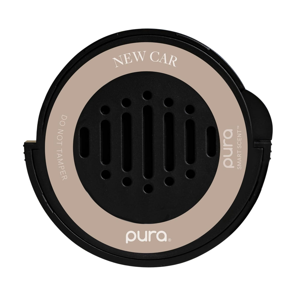 Pura New Wash refill front view showing compact cartridge and clear labeling benefits fresh scent