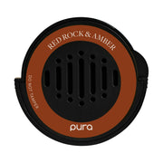 Pura car refill front view showing bottle for quick replacement and ease