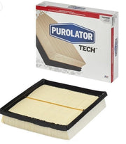 Purolator TA31400 front view showing clean rectangular filter and frame for proper fit