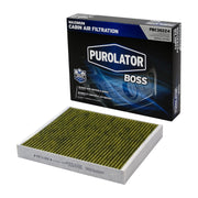 Purolator PurolatorBOSS front packaging showing model PBC38224 and fitment benefit