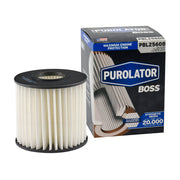 Purolator PBL25608 front view showing canister and label for confident replacement