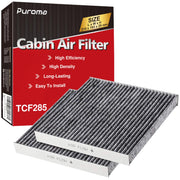 Puroma front view of 2-pack filter showing packaging and benefit of ready replacement