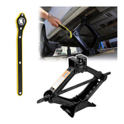Purthog front view of scissor jack showing robust frame and quick use benefit