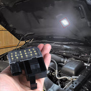 puruoda front view underhood light assembly showing precise fit and clear illumination