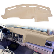 puxhig front view beige dash cover showing full dashboard fit and protection