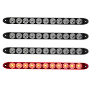 PVerandio front view of 15.5-inch LED bar showing bright red signal benefit