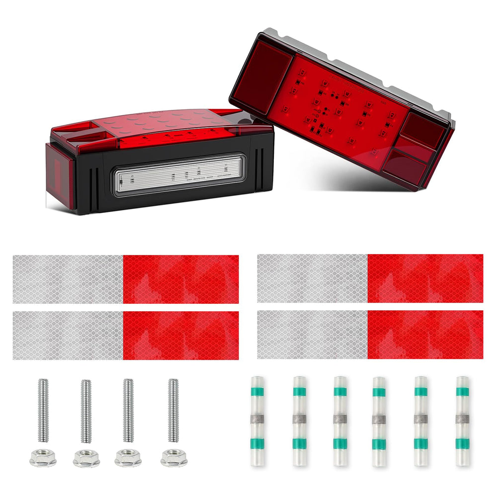PVerandio front view rectangular LED trailer light showing clear signaling