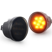 PXPART front view installed on Jeep Wrangler JK showing improved signaling