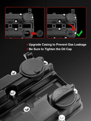 PYHAUTO valve cover gasket seats closeup illustrating secure sealing benefit