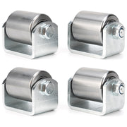 Qagea front view of four-pack rollers showing compact profile and durability