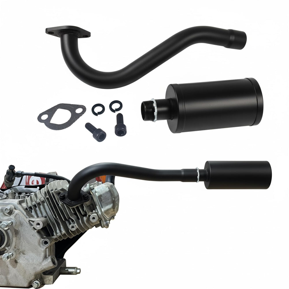 QASKEHKT front view exhaust assembly showing fit and compact design benefits