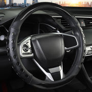 QCYP front view showing black steering wheel cover and sport styling for improved protection